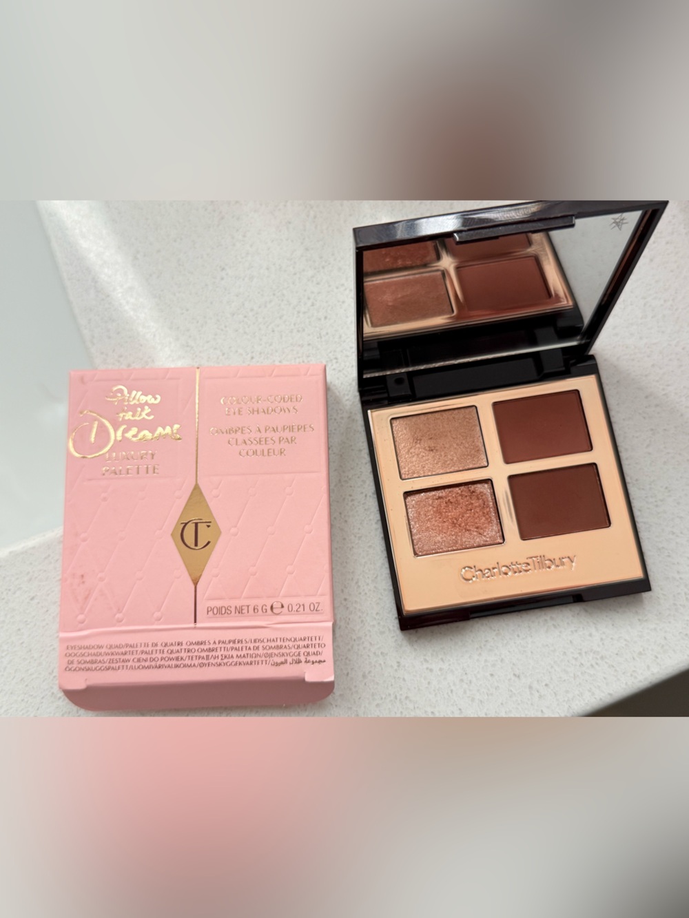 Charlotte Tilbury Warm Pink & Brown Eyeshadow Quad